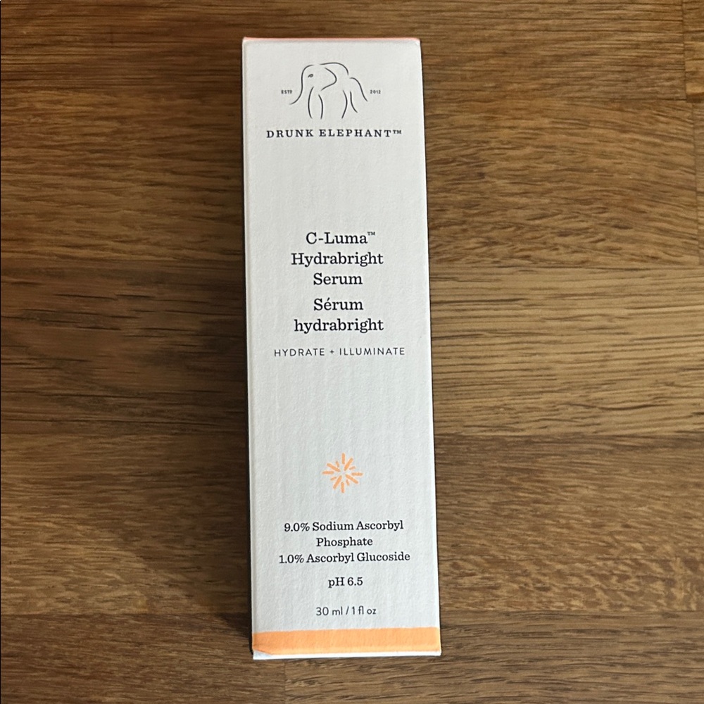 Drunk Elephant C-Luma Hydrabright Serum - White and Orange